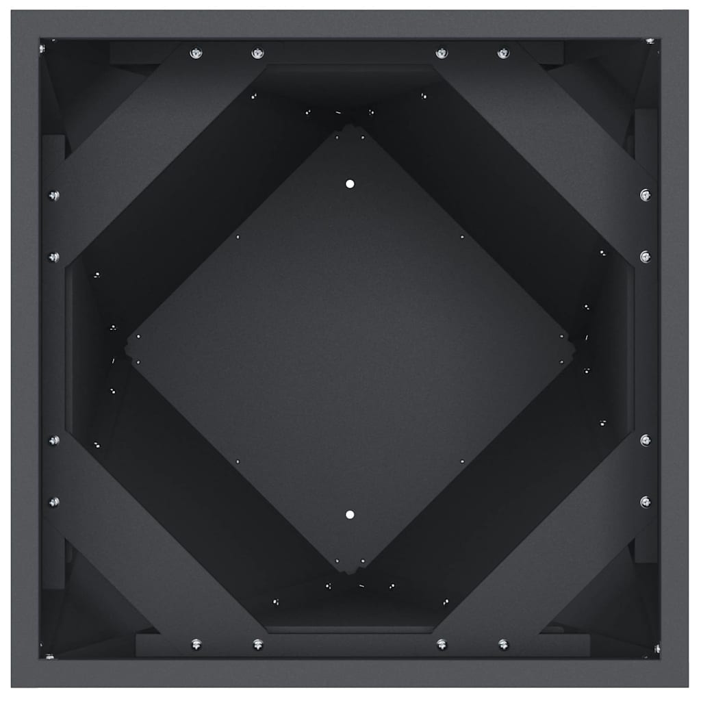 vidaXL Pflanzkübel 2 pcs Anthrazit 30 x 30 x 75 cm Stahl
