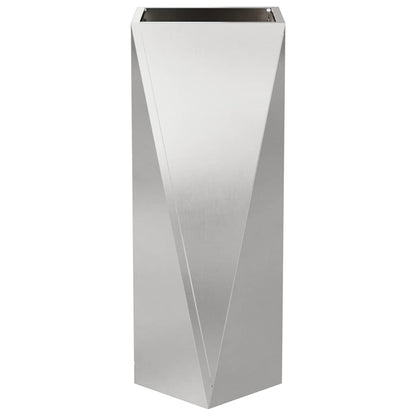 vidaXL Jardinières 2 pcs Argent 30 x 30 x 75 cm Acier inoxydable