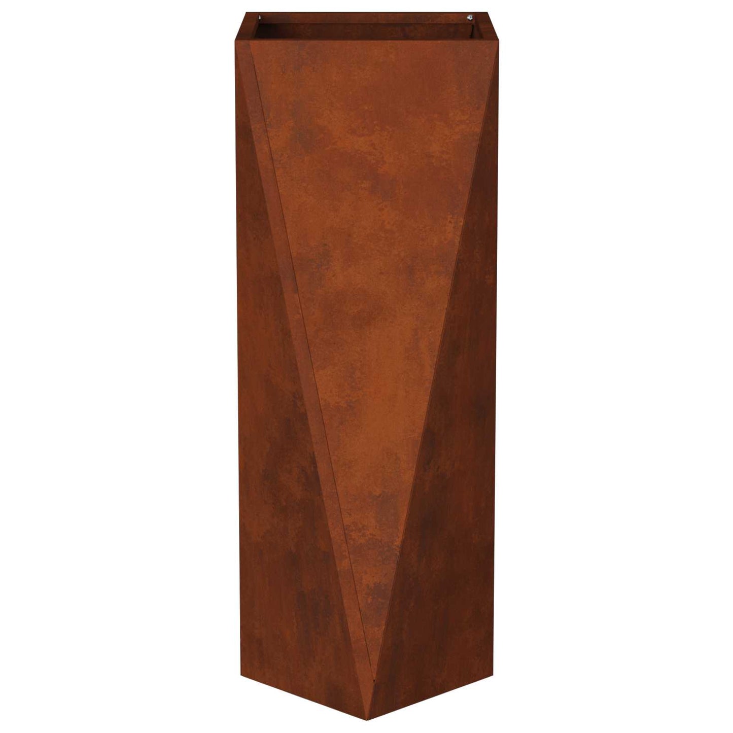 vidaXL Jardinières 2 pcs Rouille 30 x 30 x 75 cm Acier corten