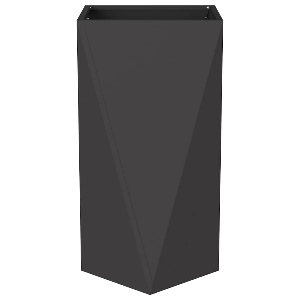vidaXL Jardinière noire 40 x 40 x 75 cm Acier