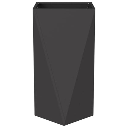 vidaXL Jardinière noire 40 x 40 x 75 cm Acier