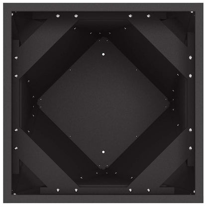 vidaXL Jardinière noire 40 x 40 x 75 cm Acier