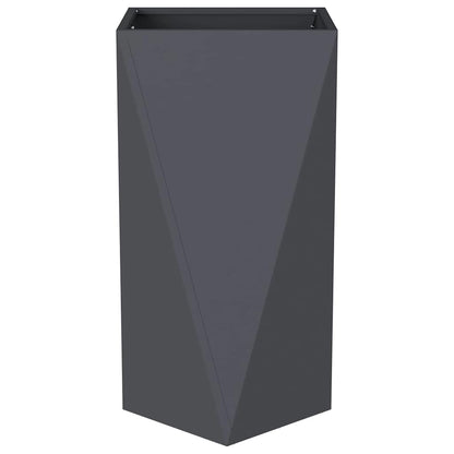 vidaXL Jardinière anthracite 40 x 40 x 75 cm acier