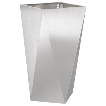 vidaXL Pflanzkübel Silber 40 x 40 x 75 cm Edelstahl