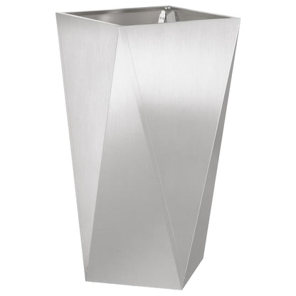 vidaXL Pflanzkübel 2 pcs Silber 40 x 40 x 75 cm Edelstahl