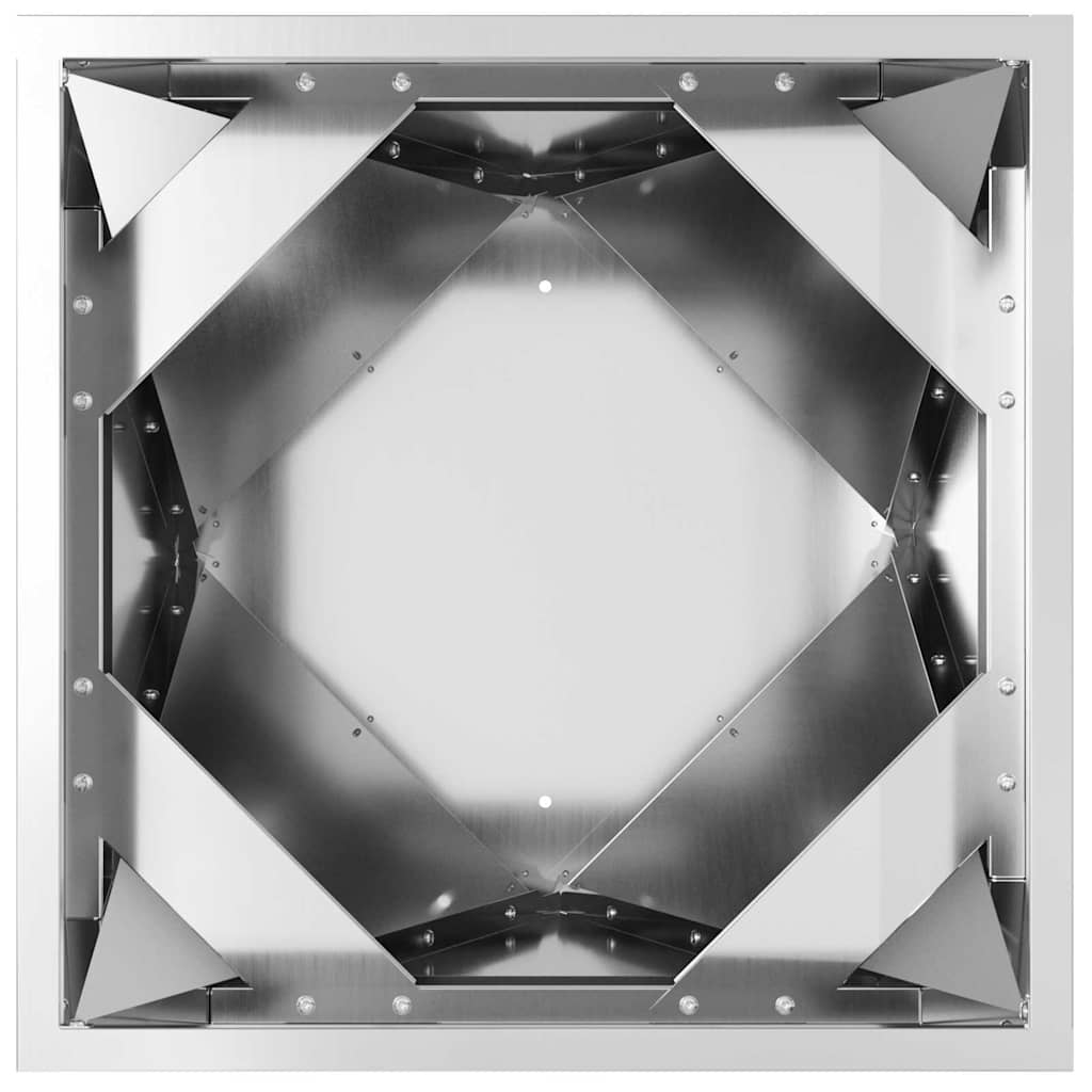 vidaXL Pflanzkübel Silber 40 x 40 x 75 cm Verzinkter Stahl
