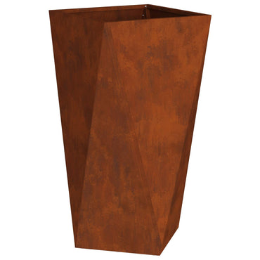 vidaXL Pflanzkübel Rostig 40 x 40 x 75 cm Wetterfeststahl