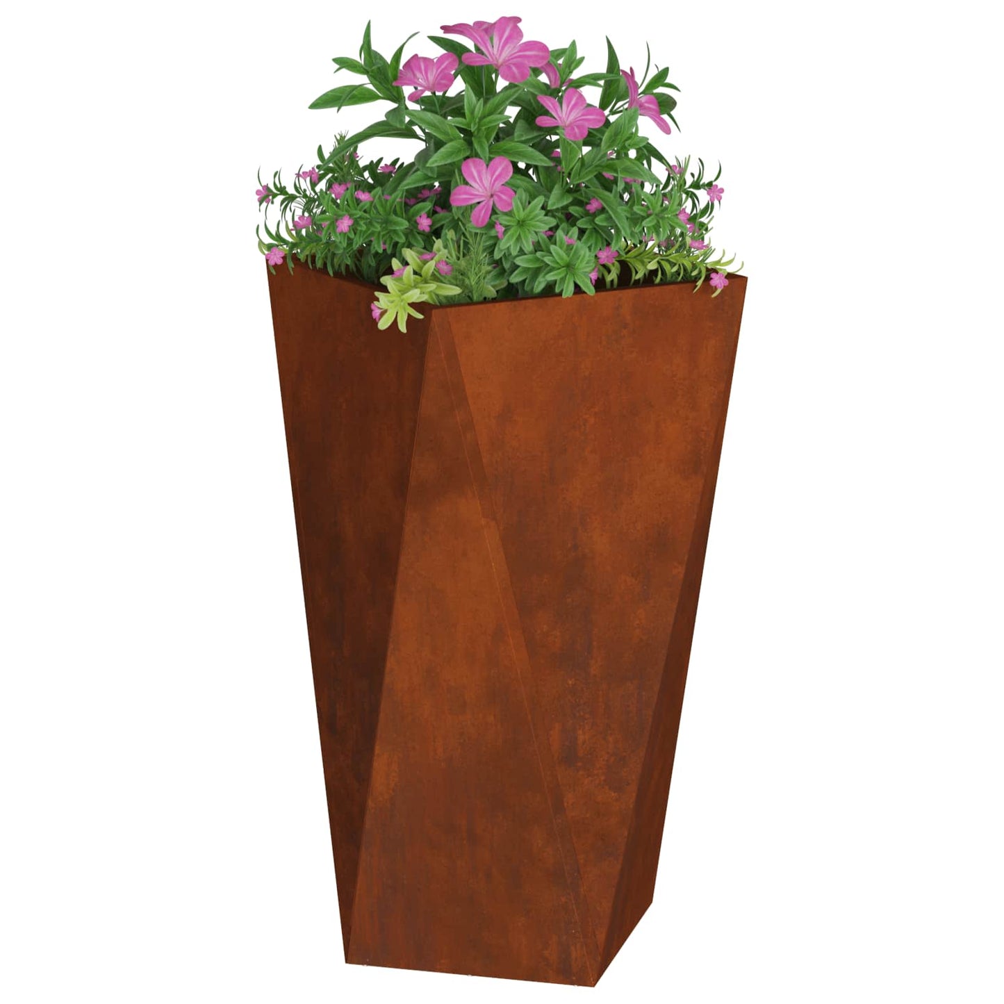vidaXL Pflanzkübel Rostig 40 x 40 x 75 cm Wetterfeststahl