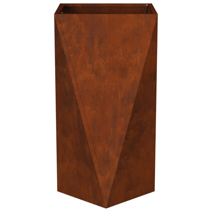 vidaXL Pflanzkübel 2 pcs Rostig 40 x 40 x 75 cm Wetterfeststahl