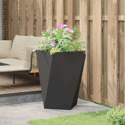 vidaXL Pflanzkübel Schwarz 50 x 50 x 75 cm Stahl