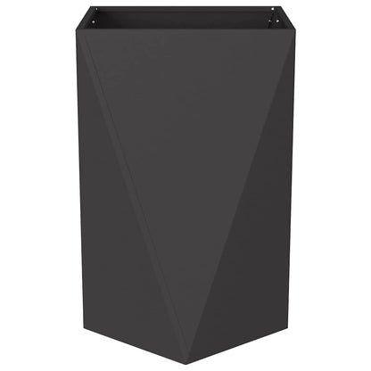 vidaXL Pflanzkübel Schwarz 50 x 50 x 75 cm Stahl