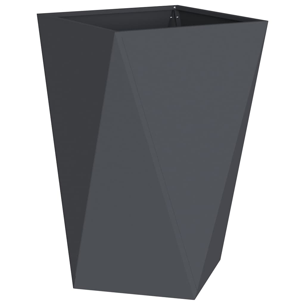 vidaXL Pflanzkübel 2 pcs Anthrazit 50 x 50 x 75 cm Stahl