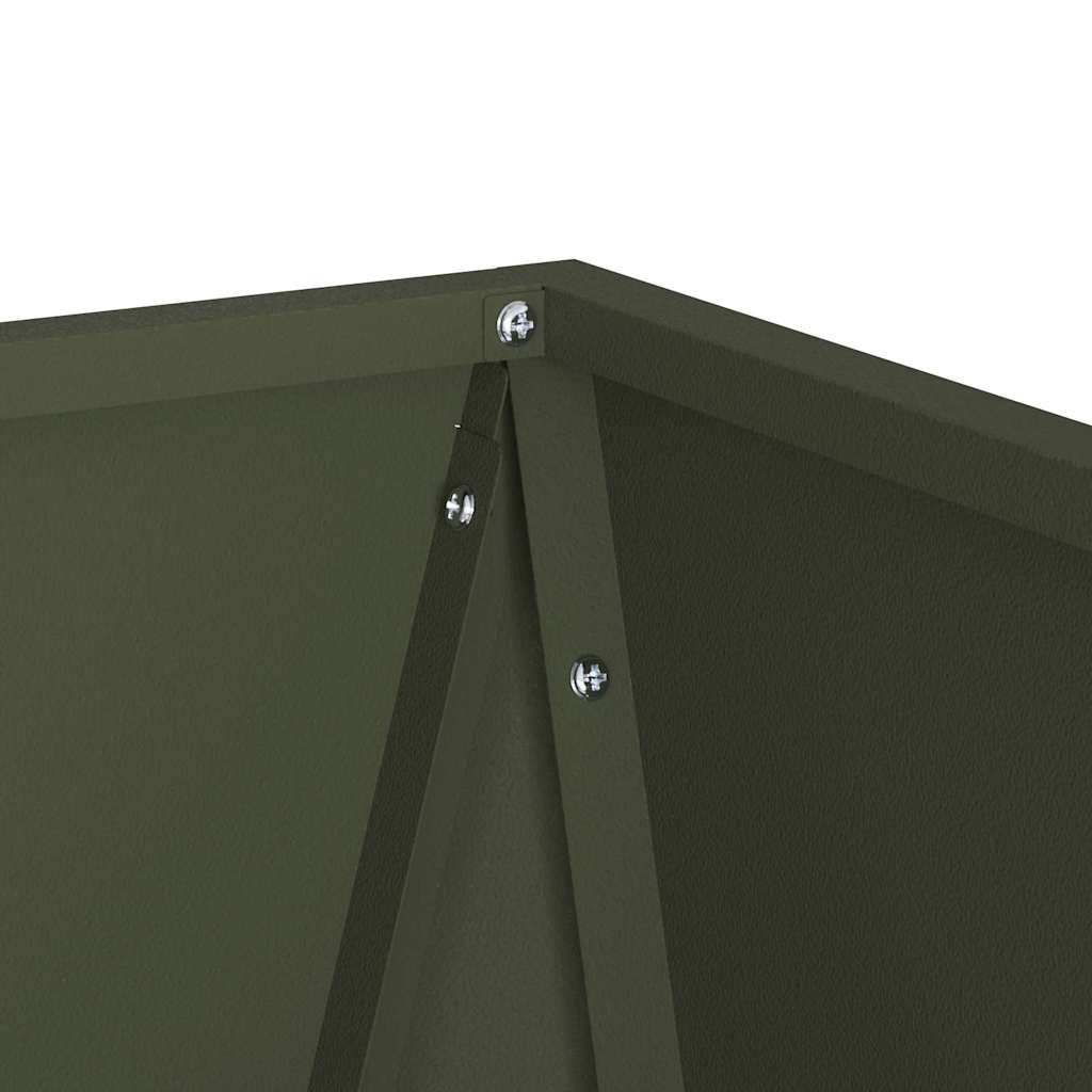 vidaXL Pflanzkübel Olive Grün 50 x 50 x 75 cm Stahl
