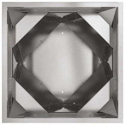 vidaXL Jardinières 2 pcs Argent 50 x 50 x 75 cm Acier inoxydable