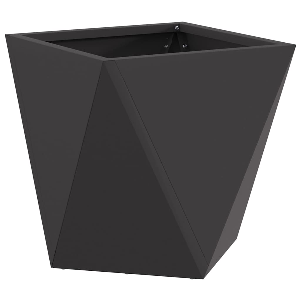 vidaXL Pflanzkübel Schwarz 30 x 30 x 30 cm Stahl