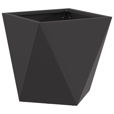vidaXL Pflanzkübel Schwarz 30 x 30 x 30 cm Stahl