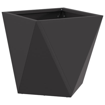 vidaXL Pflanzkübel Schwarz 30 x 30 x 30 cm Stahl
