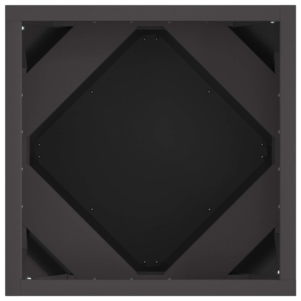 vidaXL Pflanzkübel Schwarz 30 x 30 x 30 cm Stahl