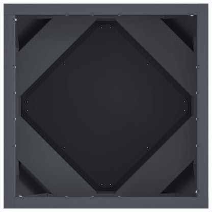 Pflanzkübel 2 pcs Anthrazit 30 x 30 x 30 cm Stahl