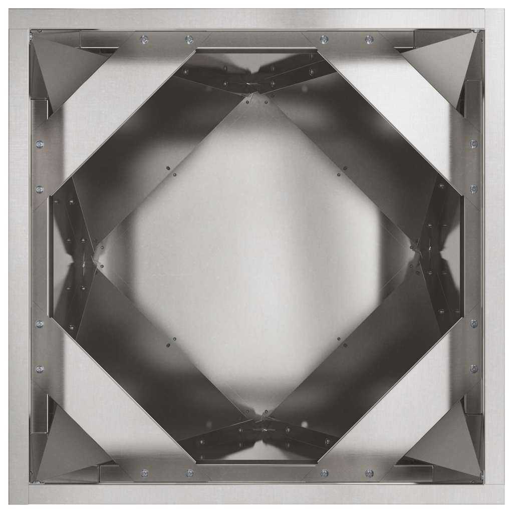 vidaXL Pflanzkübel 2 pcs Silber 30 x 30 x 30 cm Edelstahl
