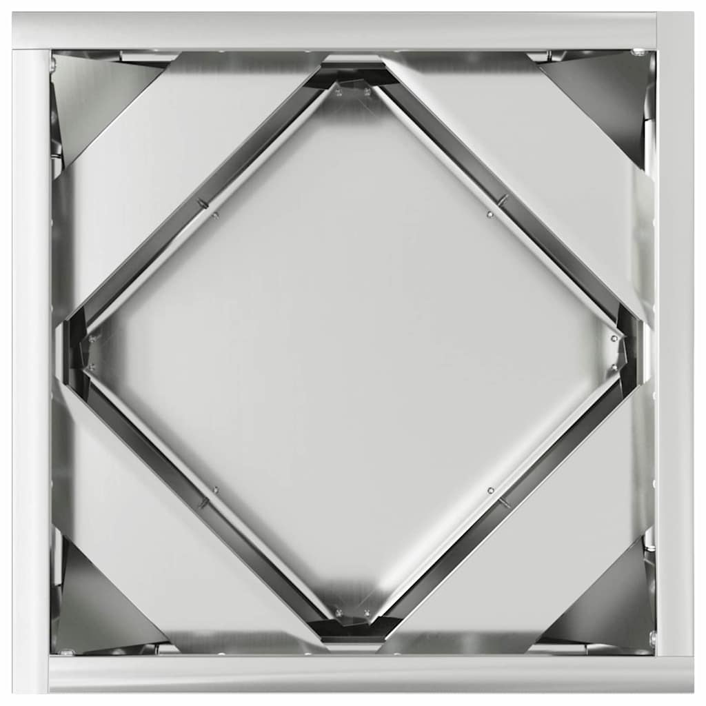 vidaXL Pflanzkübel Silber 30 x 30 x 30 cm Verzinkter Stahl