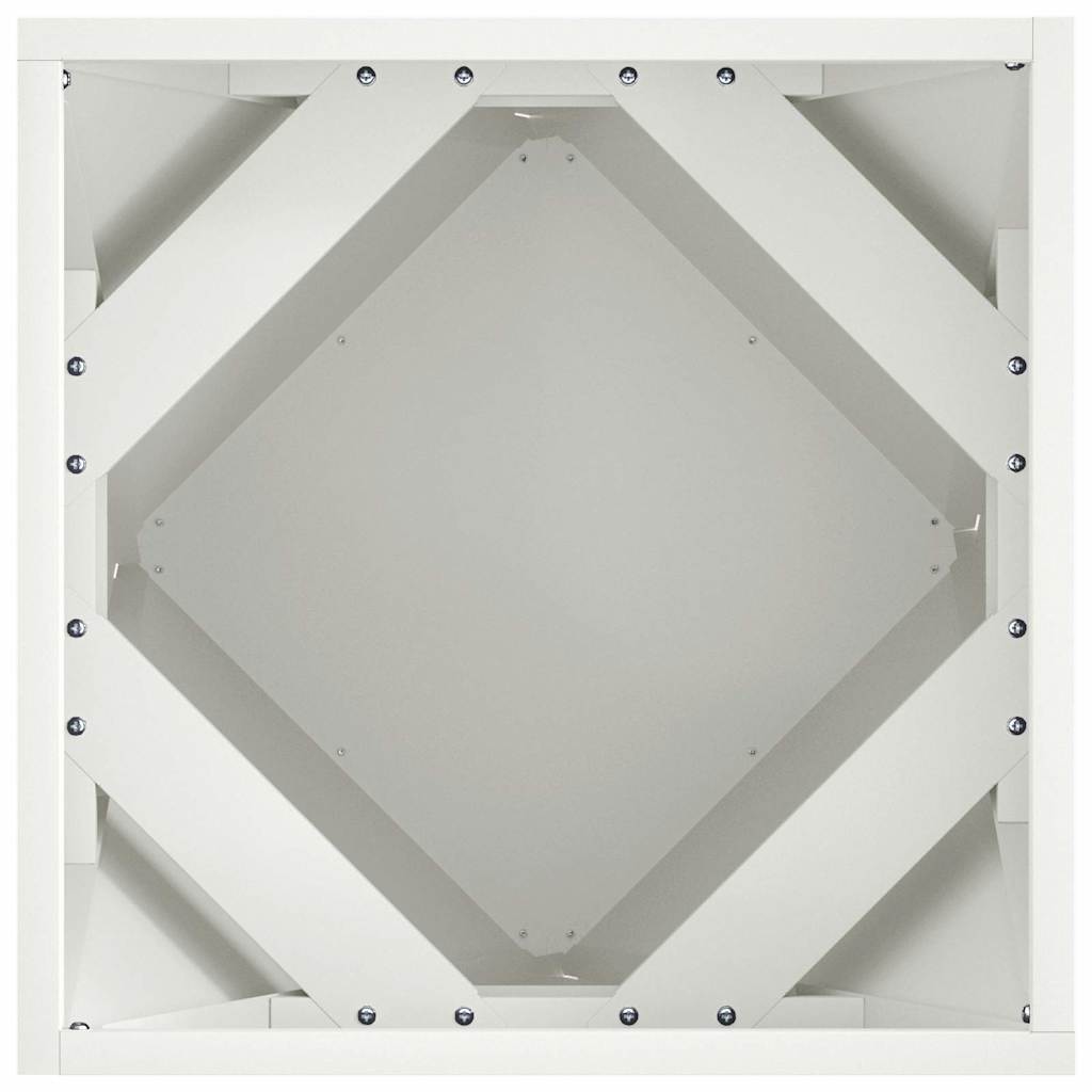 vidaXL Pflanzkübel 2 pcs Weiß 40 x 40 x 40 cm Stahl