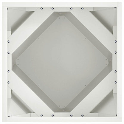 vidaXL Pflanzkübel 2 pcs Weiß 40 x 40 x 40 cm Stahl