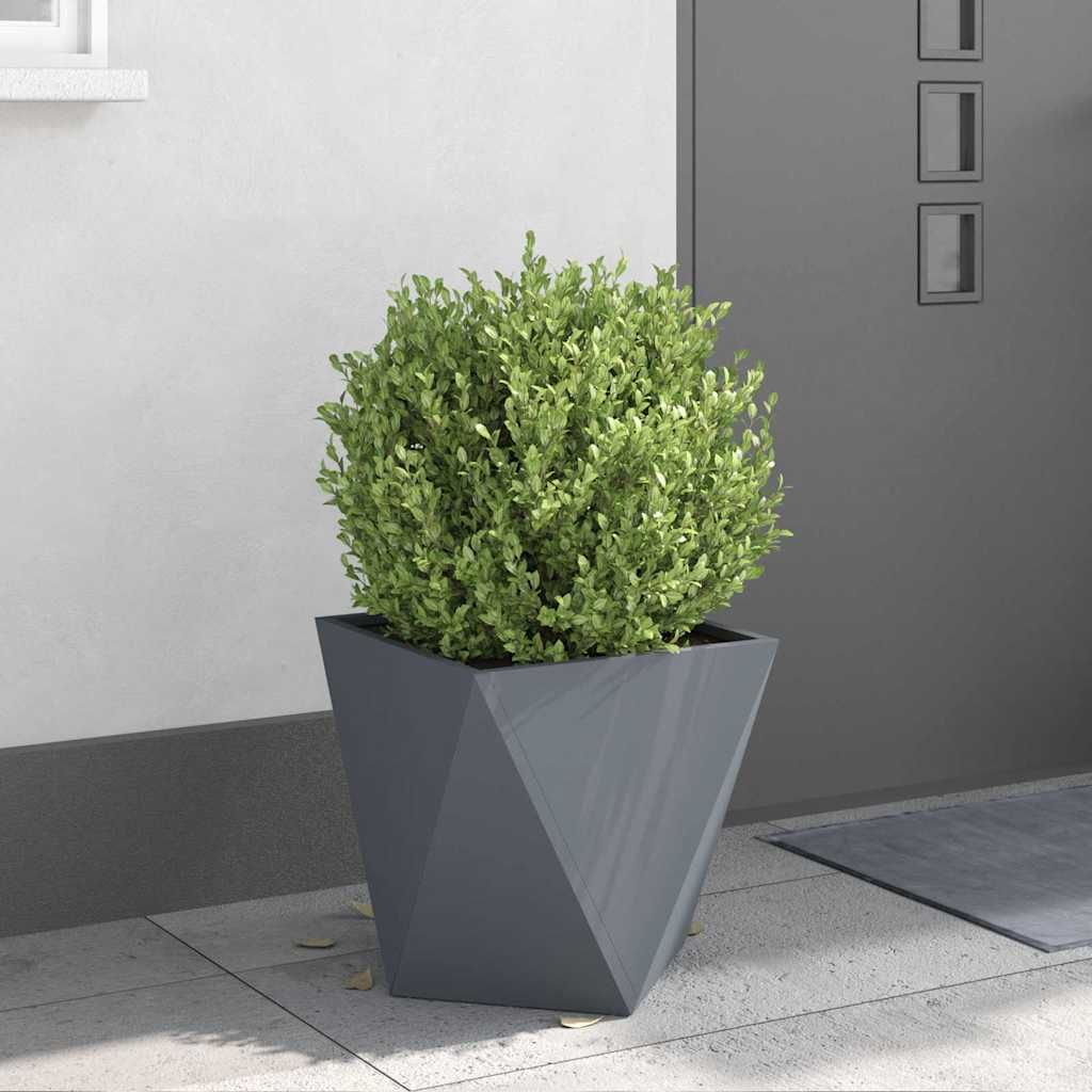 vidaXL Pflanzkübel 2 pcs Anthrazit 40 x 40 x 40 cm Stahl