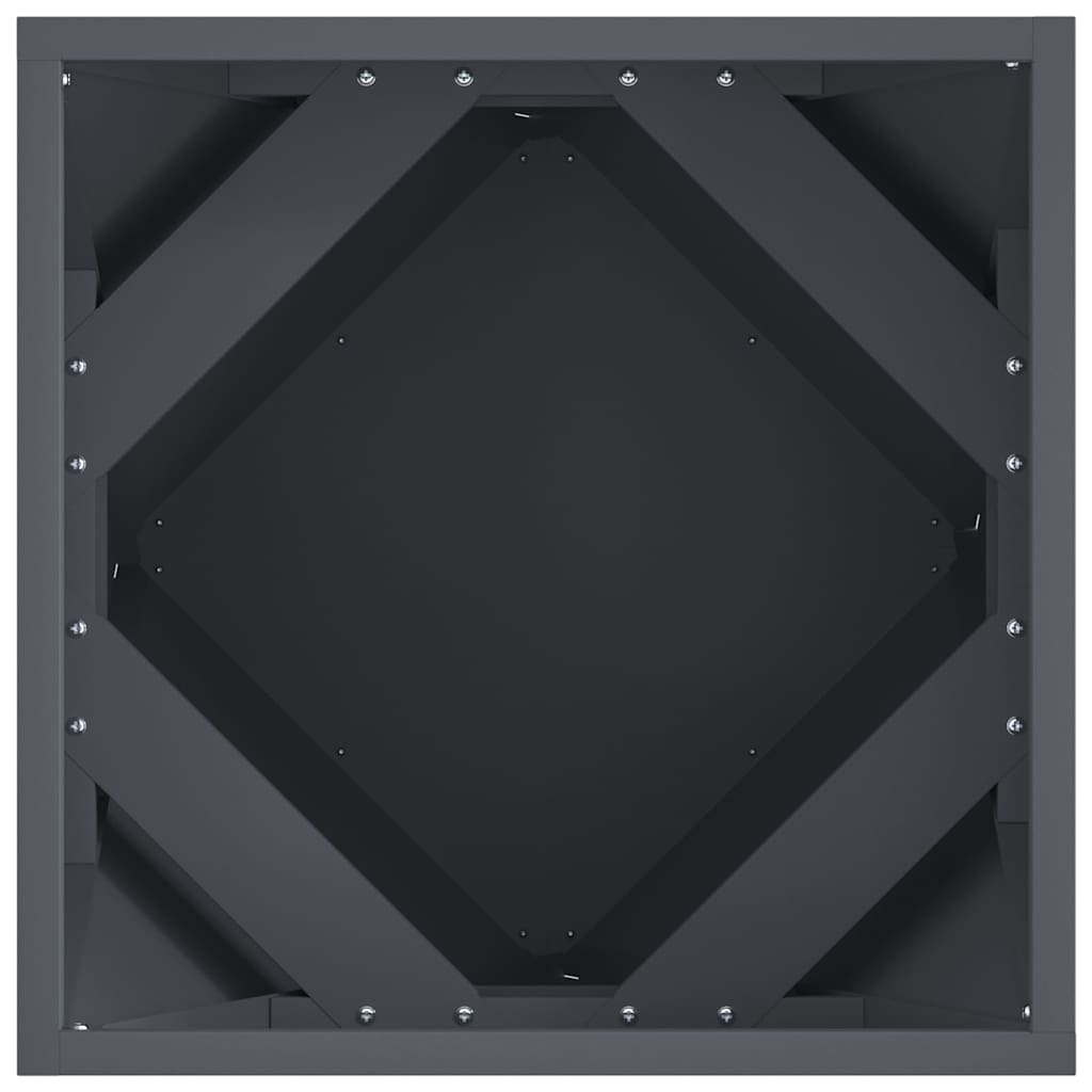 vidaXL Pflanzkübel 2 pcs Anthrazit 40 x 40 x 40 cm Stahl