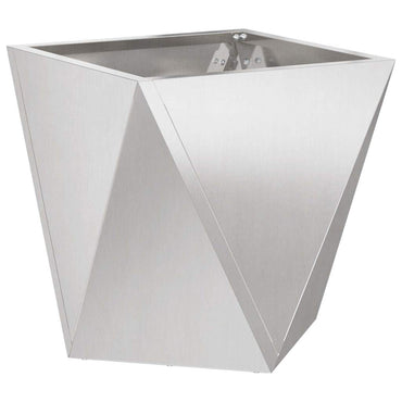 vidaXL Pflanzkübel Silber 40 x 40 x 40 cm Edelstahl