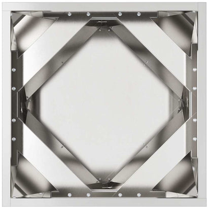 vidaXL Pflanzkübel Silber 40 x 40 x 40 cm Edelstahl