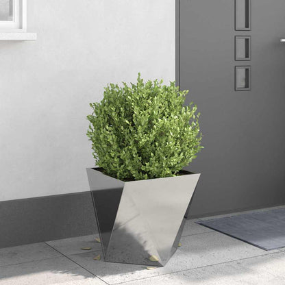 vidaXL Pflanzkübel 2 pcs Silber 40 x 40 x 40 cm Edelstahl
