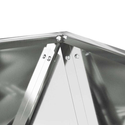 vidaXL Pflanzkübel 2 pcs Silber 40 x 40 x 40 cm Verzinkter Stahl