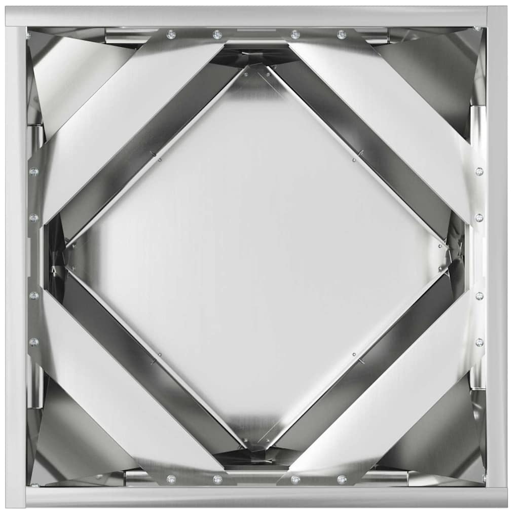 vidaXL Pflanzkübel 2 pcs Silber 40 x 40 x 40 cm Verzinkter Stahl