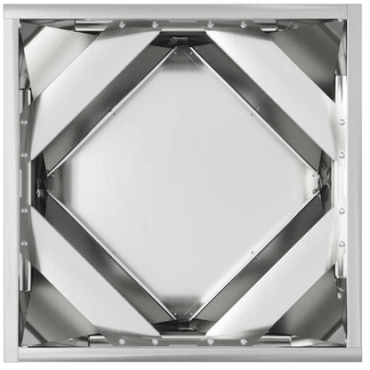 vidaXL Pflanzkübel 2 pcs Silber 40 x 40 x 40 cm Verzinkter Stahl