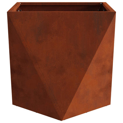 vidaXL Pflanzkübel Rostig 40 x 40 x 40 cm Wetterfeststahl
