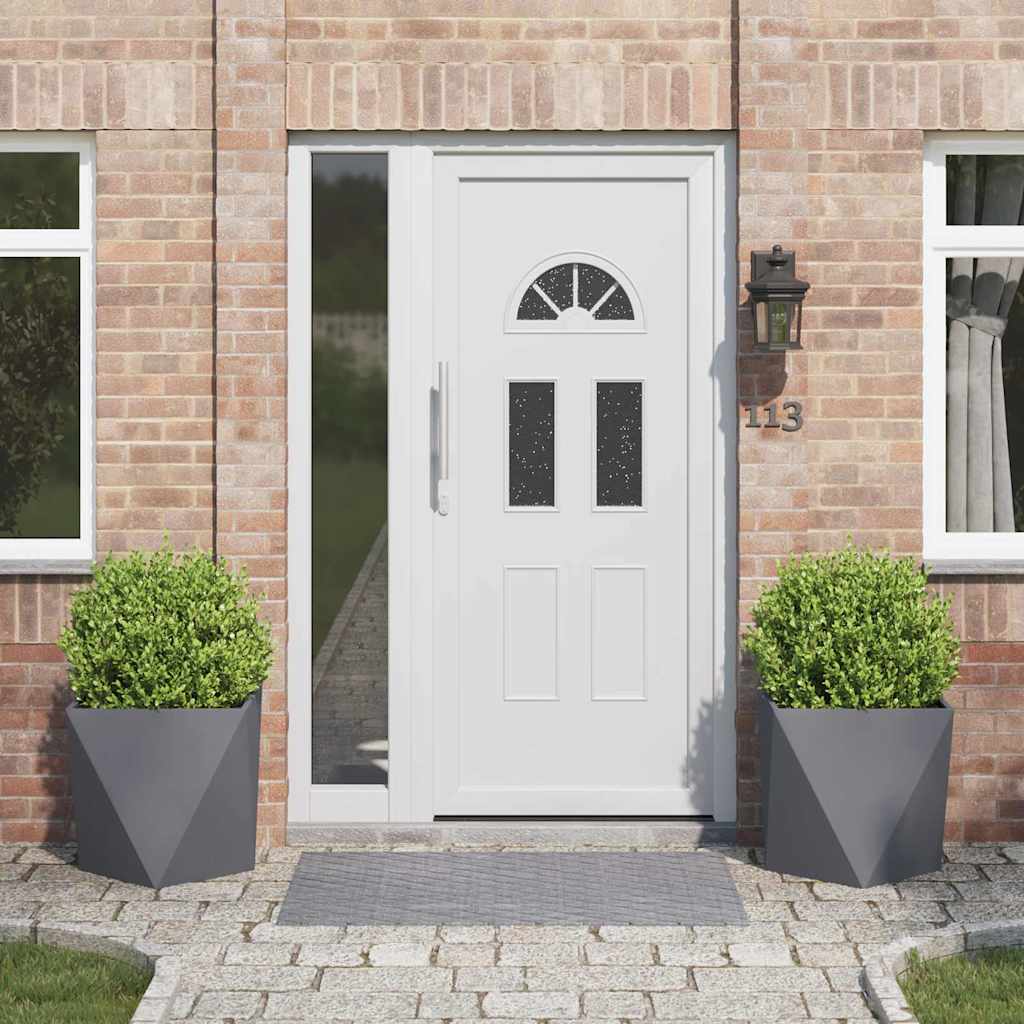 Pflanzkübel 2 pcs Anthrazit 50 x 50 x 50 cm Stahl