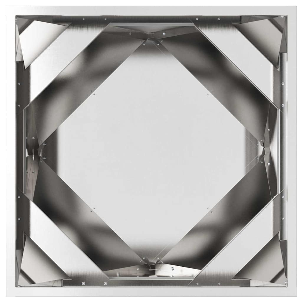 vidaXL Pflanzkübel 2 pcs Silber 50 x 50 x 50 cm Edelstahl
