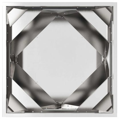 vidaXL Pflanzkübel 2 pcs Silber 50 x 50 x 50 cm Edelstahl