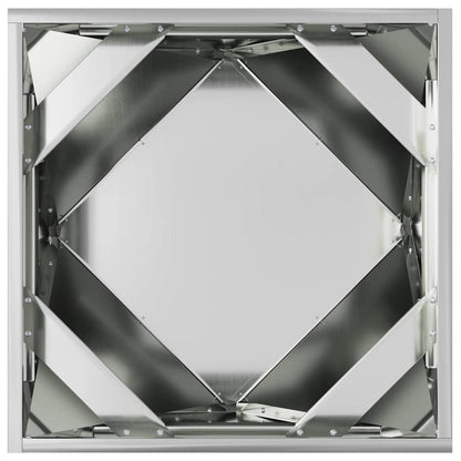 vidaXL Pflanzkübel 2 pcs Silber 50 x 50 x 50 cm Verzinkter Stahl