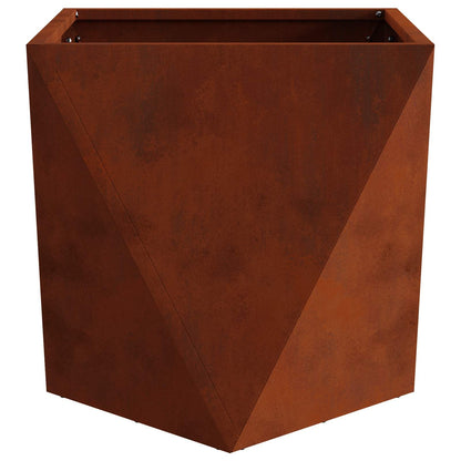 vidaXL Pflanzkübel Rostig 50 x 50 x 50 cm Wetterfeststahl