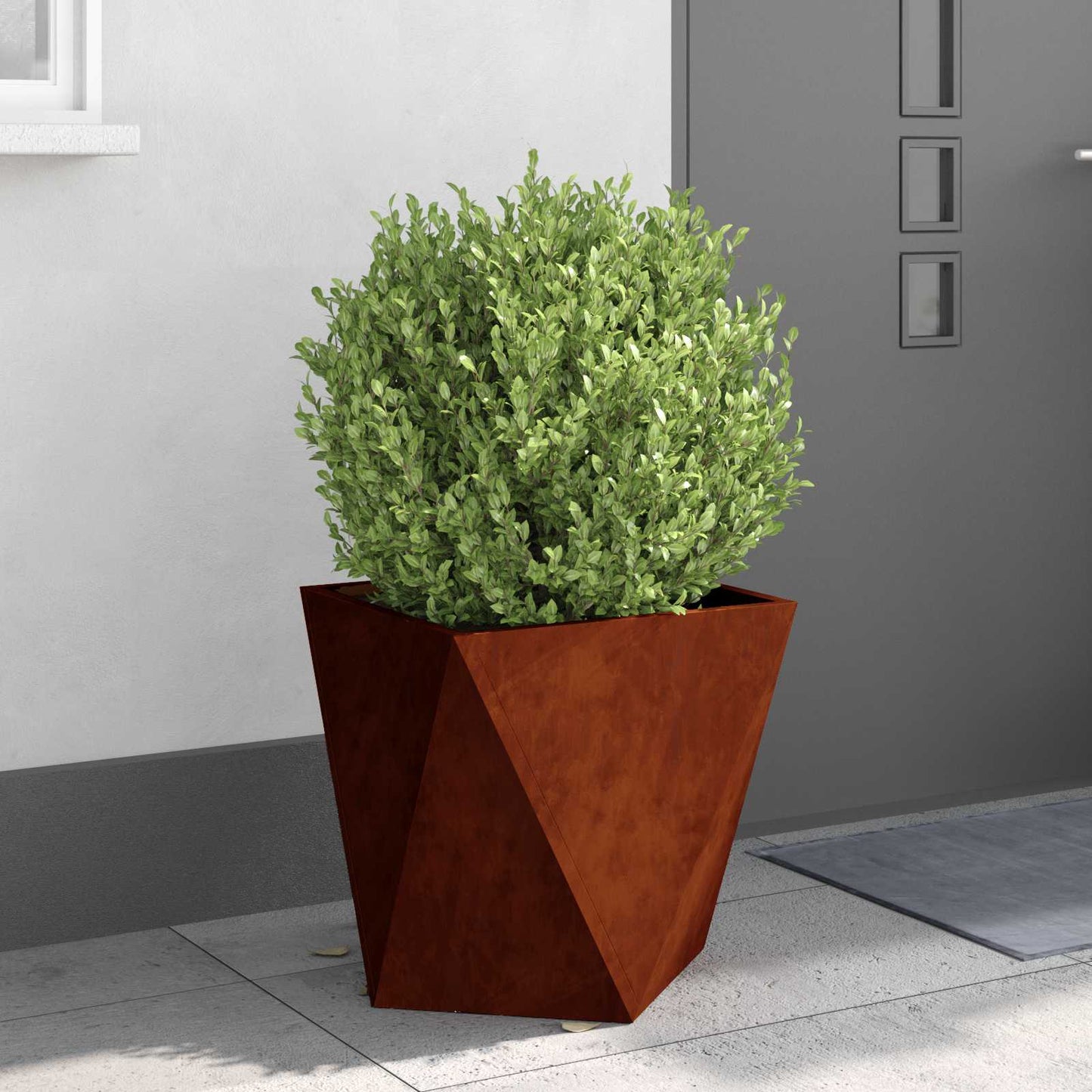 vidaXL Pflanzkübel 2 pcs Rostig 50 x 50 x 50 cm Wetterfeststahl