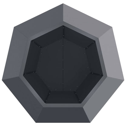 vidaXL Pflanzkübel Anthrazit 75 x 75 x 60 cm Stahl