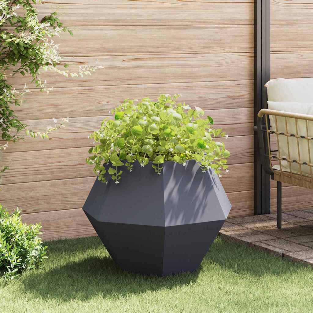 vidaXL Pflanzkübel 2 pcs Anthrazit 75 x 75 x 60 cm Stahl