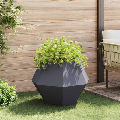 vidaXL Pflanzkübel 2 pcs Anthrazit 75 x 75 x 60 cm Stahl