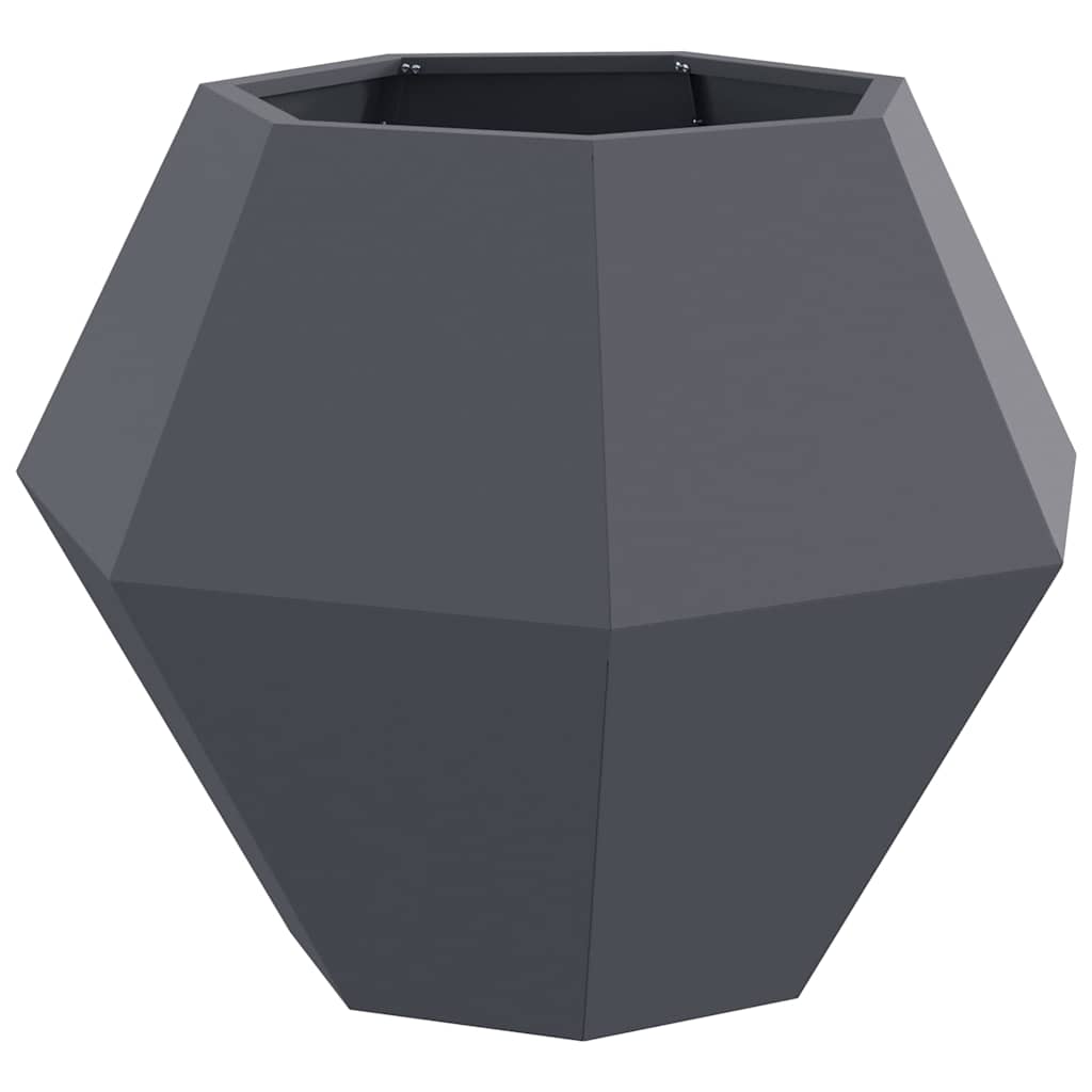 vidaXL Pflanzkübel 2 pcs Anthrazit 75 x 75 x 60 cm Stahl