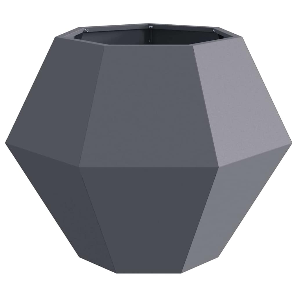 vidaXL Pflanzkübel 2 pcs Anthrazit 75 x 75 x 60 cm Stahl