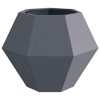 vidaXL Pflanzkübel 2 pcs Anthrazit 75 x 75 x 60 cm Stahl