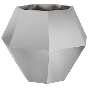 vidaXL Pflanzkübel Silber 75 x 75 x 60 cm Edelstahl