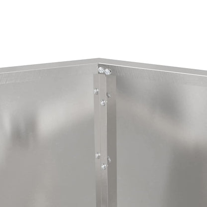 vidaXL Pflanzkübel 2 pcs Silber 75 x 75 x 60 cm Edelstahl